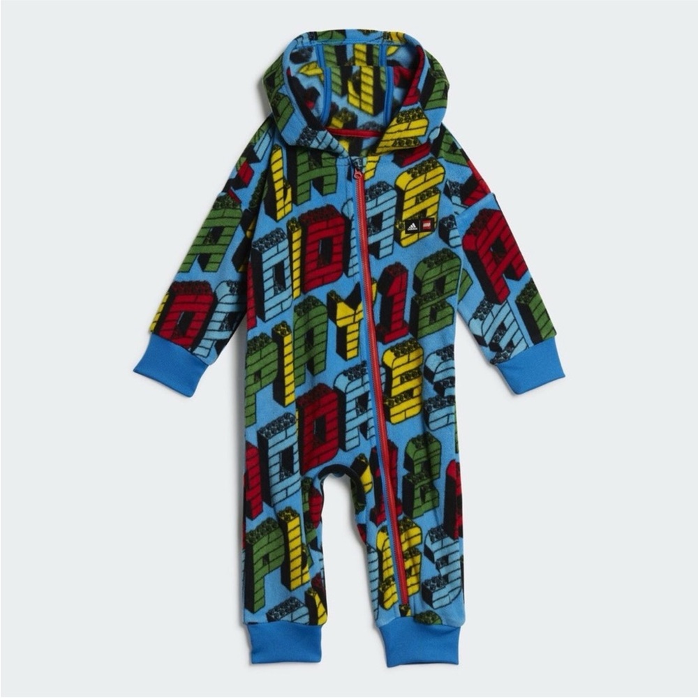 NWT adidas kids - adidas x Classic LEGO® Winter Onesie with Hoodie